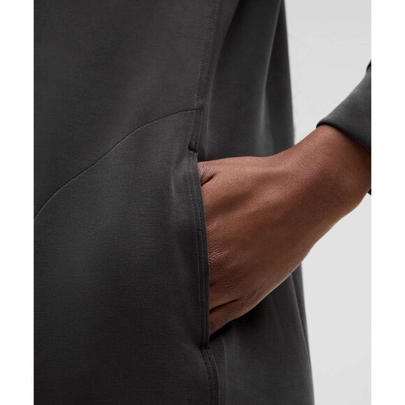 Lululemon Softstreme Midi Dress Black Long Sleeve Lounge & Sporty Size 4 - Picture 5 of 6